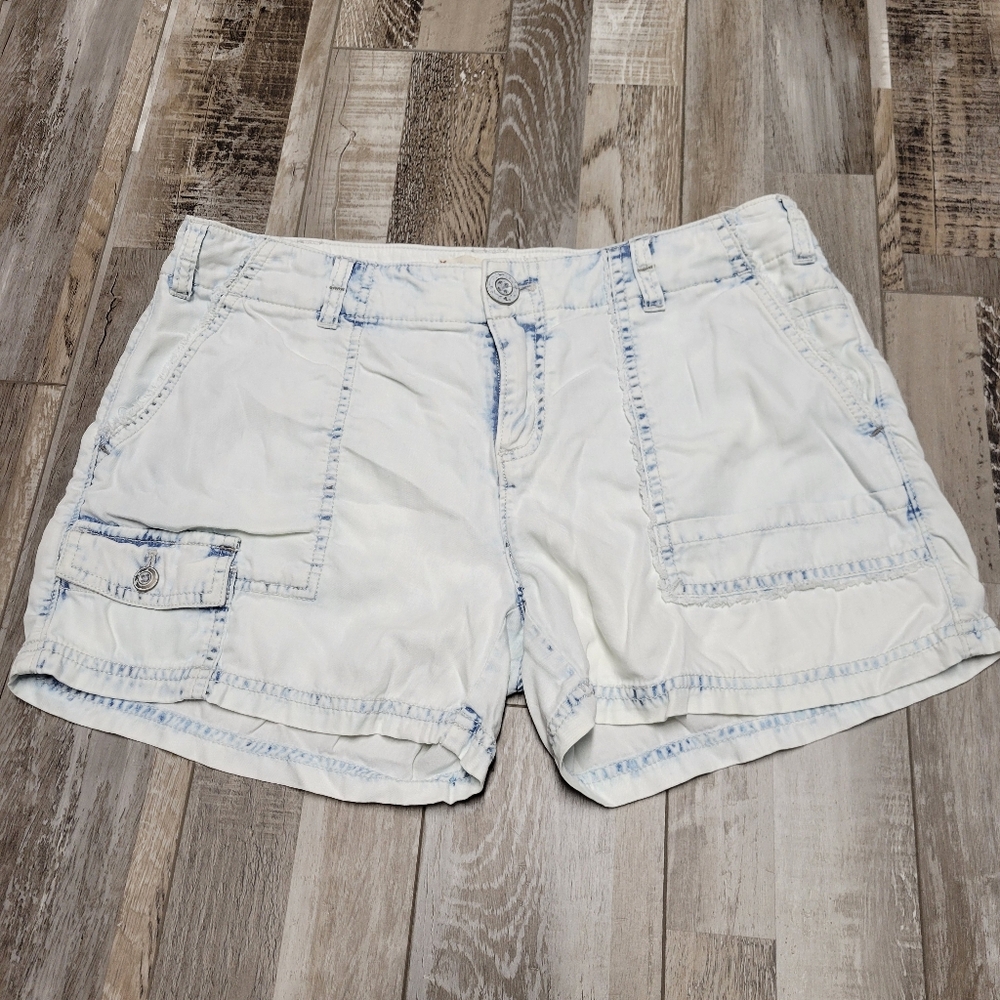 Anthropologie White Washed Denim-Style Women’s Shorts
